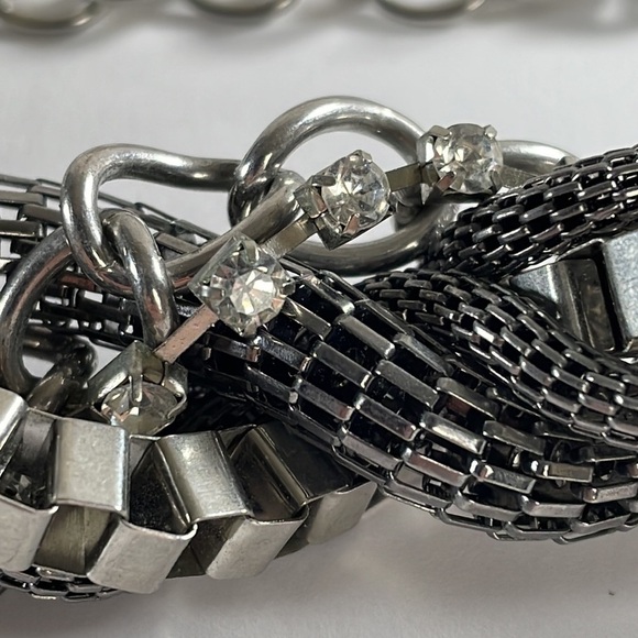 Gun Metal Chunky Choker Necklace - Picture 7 of 8